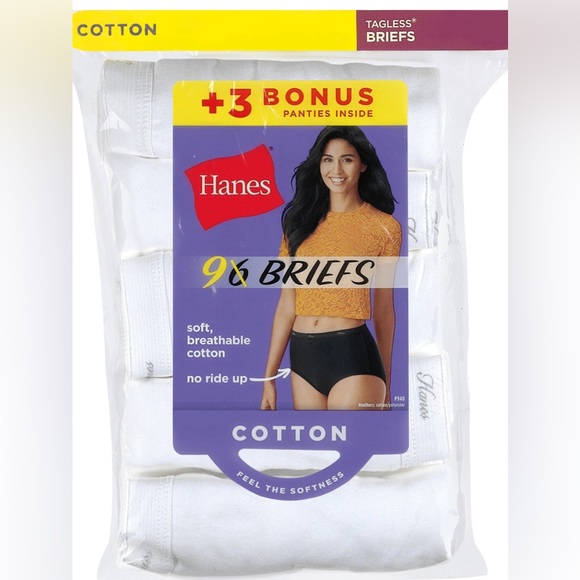 Hanes Other - ⚠️🎀BIG $2 SALE!!⚠️🎀 Hanes Tagless Cotton Briefs Value Pack, Size 6,